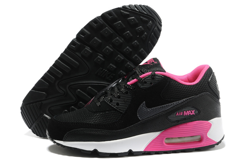 air max femme noir et rose