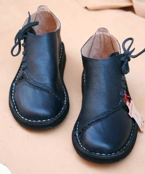 chaussures femme en cuir souple