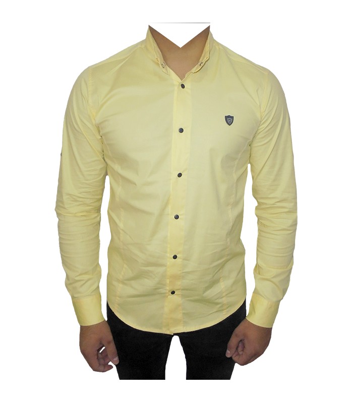 chemise homme jaune pas cher,James u0026 Nicholson - chemise popeline manches longues - Jn678 ...