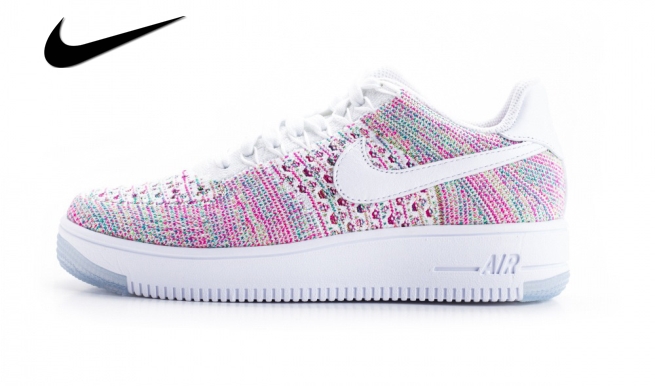 air force 1 flyknit bleu