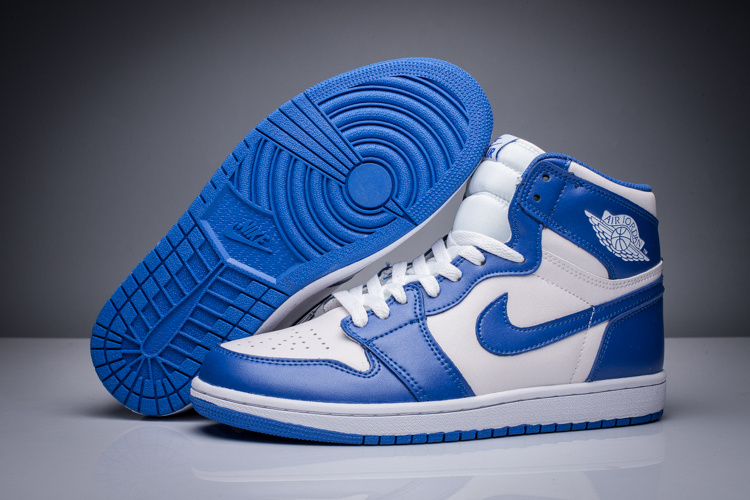 nike jordan homme blanche et bleu,Femme Homme Nike Air Jordan 1 Blanc