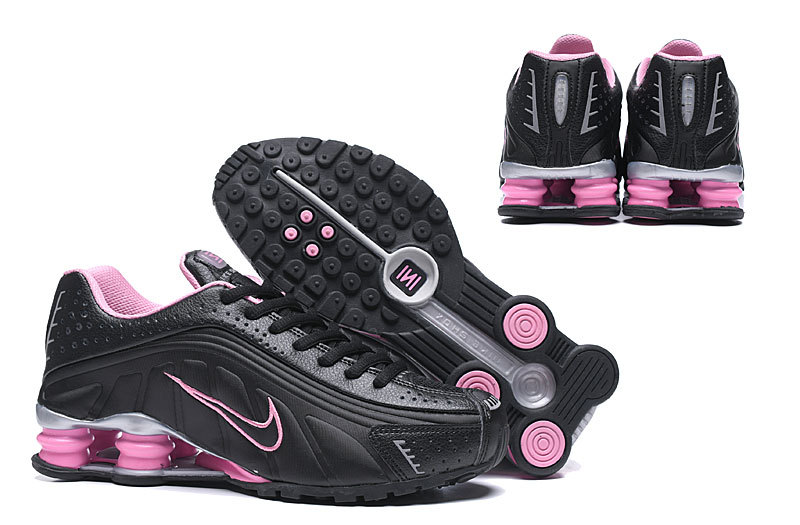 nike shox femme noir et rose