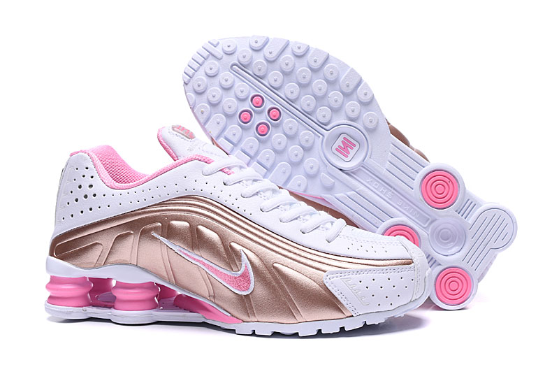 nike shox femme noir et rose