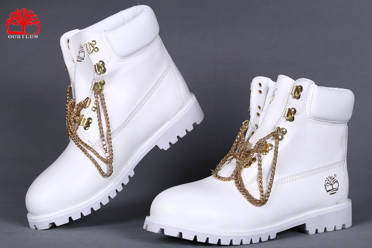 timberland femme blanche